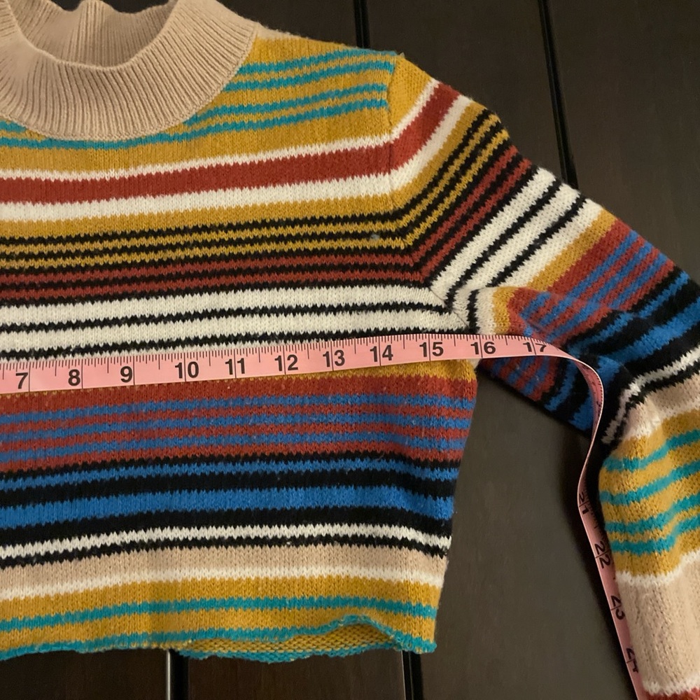 Free People Multicolor Cropped Sweater - Picture 6 of 8